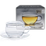 Creano Teetasse mit Untertasse und Deckel (200 ml)